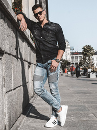 Vaqueros de hombre azul OZONEE T/78011