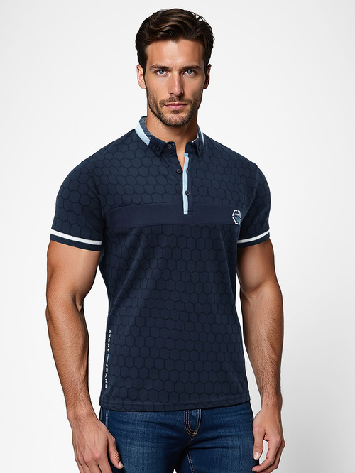 Polo de hombre granate OZONEE O/QQ922