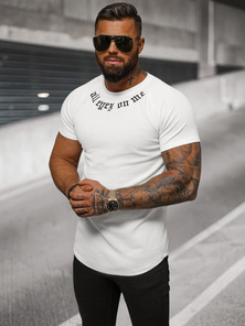 Camiseta de hombre blanco OZONEE O/T7256