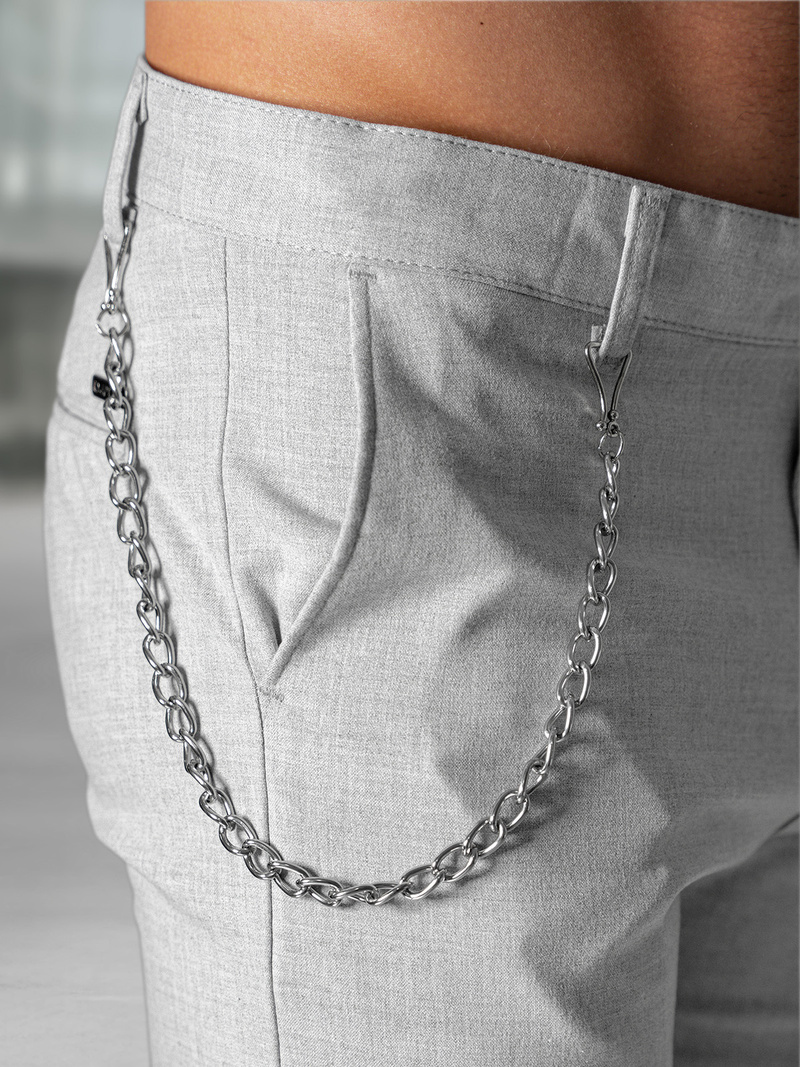 Pantalón chino de hombre gris OZONEE DJ/3300Z