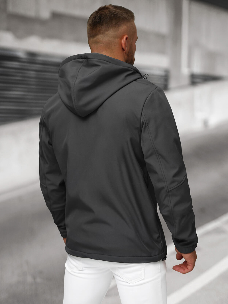 Chaqueta softshell para hombre grafito OZONEE JS/27B6523/5