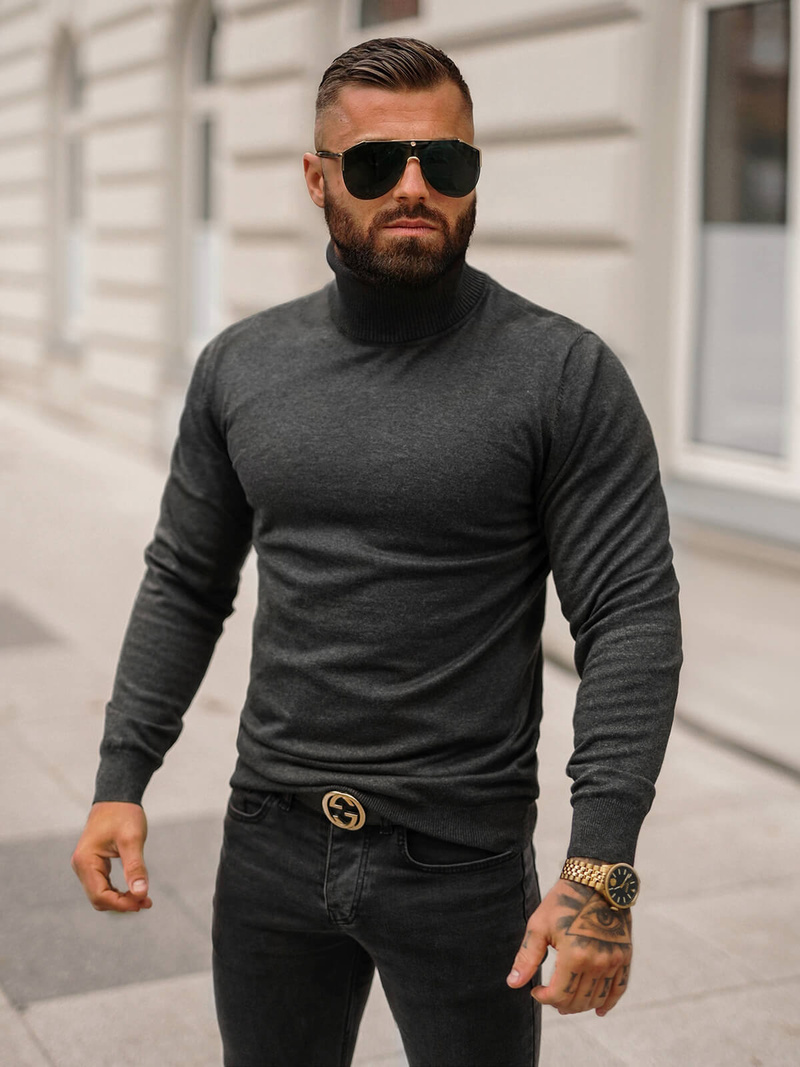 Jersey de hombre grafito OZONEE O/GM303