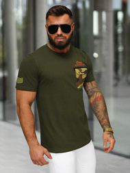 Camiseta de hombre caqui OZONEE O/MPO3492