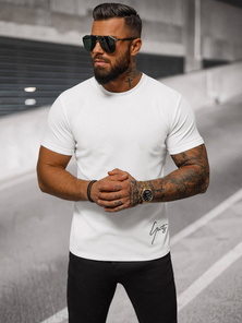 Camiseta de hombre blanco OZONEE O/L1192
