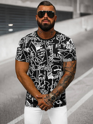 Camiseta de hombre negra OZONEE O/T1269/3