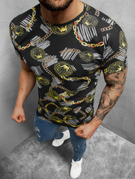 Camiseta de hombre de negras OZONEE O/BL2249