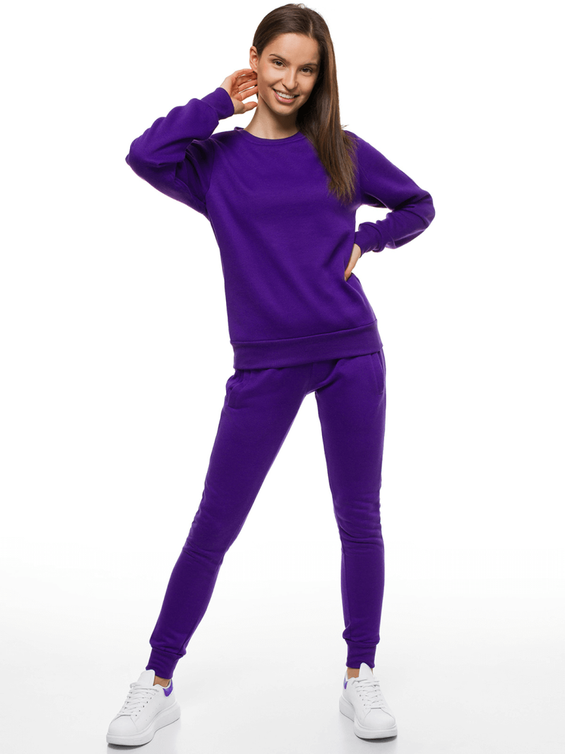 Pantalón de chándal para mujer violeta OZONEE JS/CK01/30
