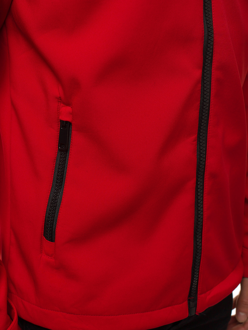 Chaqueta softshell de hombre roja OZONEE JS/56008Z