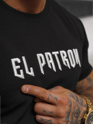 Camiseta de hombre negras OZONEE O/T7283