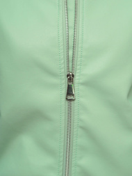 Chaqueta de cuero para mujer menta OZONEE O/G116Z