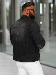 Chaqueta vaquera de hombre negra OZONEE NB/MJ514N