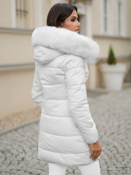 Chaqueta de mujer blanca OZONEE JS/16M9099/281Z