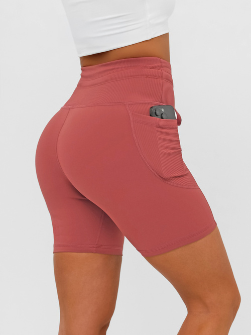 Leggins mujer cortos borgoña OZONEE JS/XY24026S
