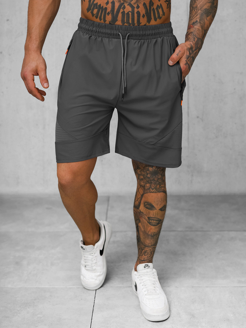 Pantalones cortos deportivos para hombre grafito OZONEE JS/12K1801/5