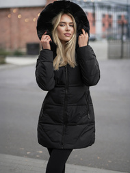 Chaqueta de mujer negra OZONEE JS/16M9099/392Z