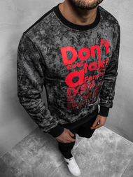 Sudadera de hombre grafito OZONEE JS/DD677Z