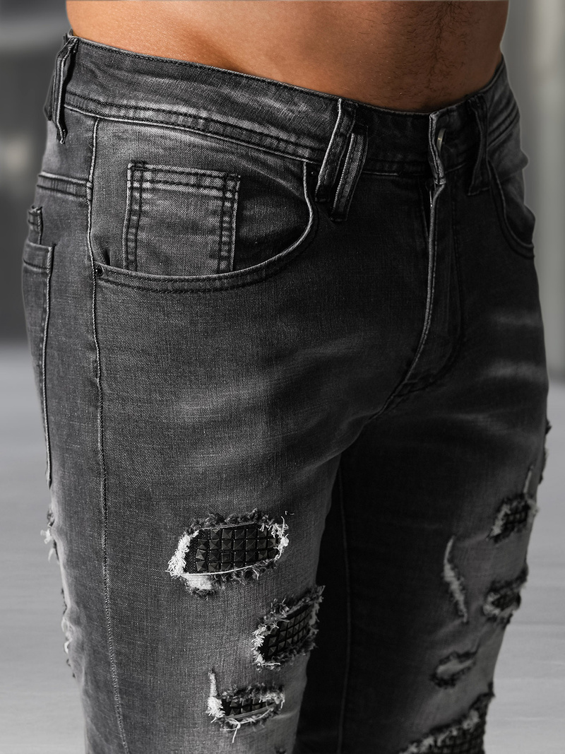 Vaqueros de hombre negras OZONEE NB/MP0152NZ