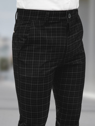 Pantalón chino de hombre negro OZONEE DJ/5515