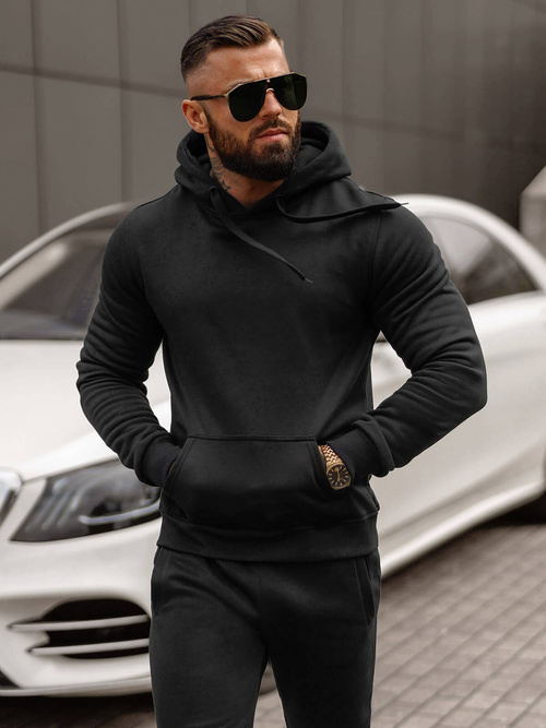 Chándal de hombre negro OZONEE JS/68C10381/3Z