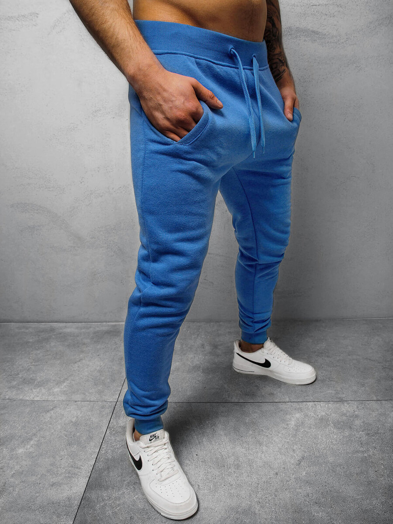 Pantalón de chándal de hombre azul OZONEE JS/XW01Z