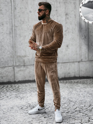 Chándal de hombre beige oscuro OZONEE O/D7516