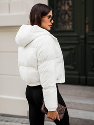 Chaqueta de mujer blanca OZONEE JS/5M3260/281