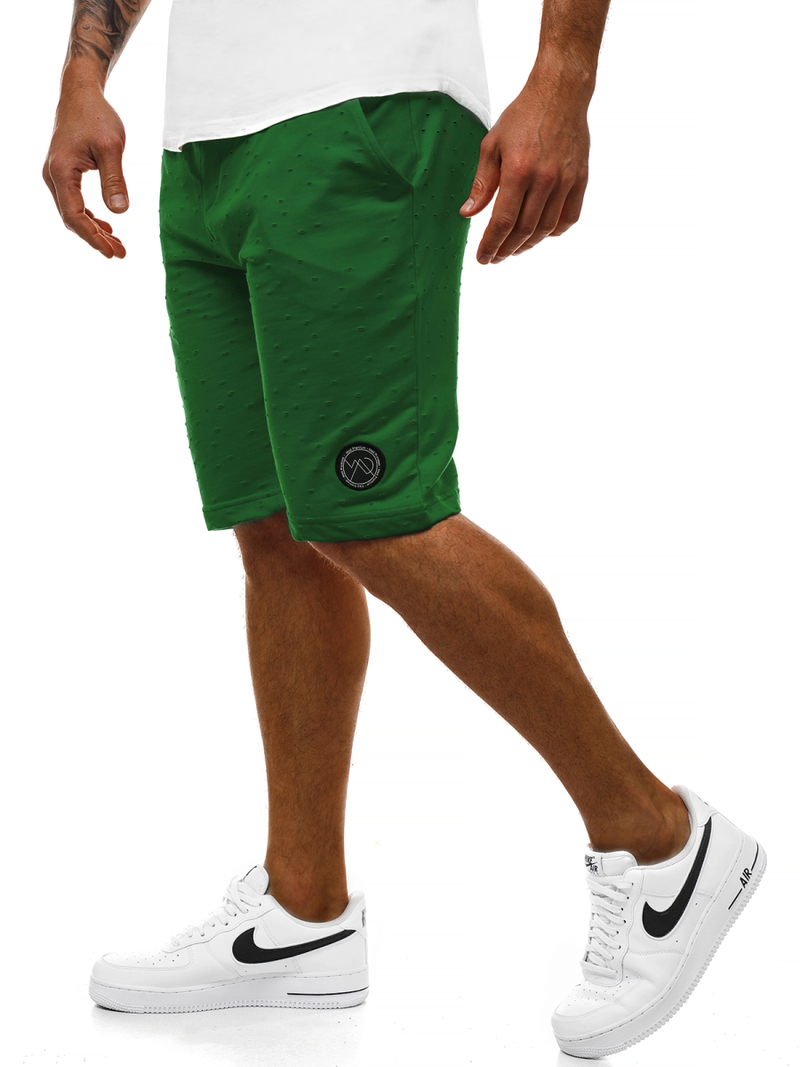 Pantalón corto de hombre verde OZONEE MAD/2923