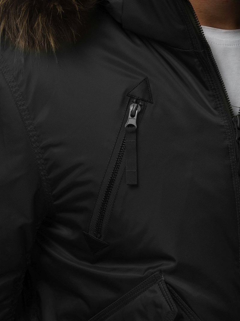 Chaqueta de hombre negra OZONEE O/99122