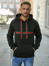 Sudadera de hombre negra OZONEE JS/8B1735/3