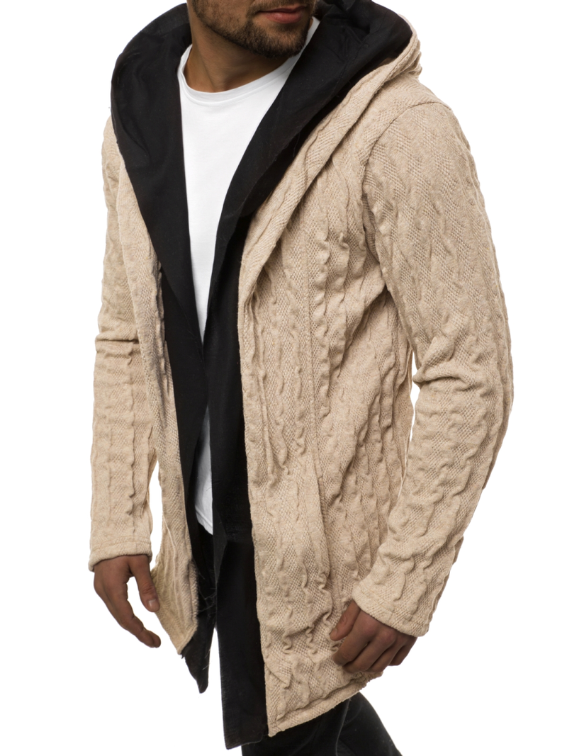 Sudadera de hombre beige OZONEE MACH/2138