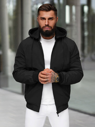 Chaqueta de hombre negra OZONEE JS/62M9502/392