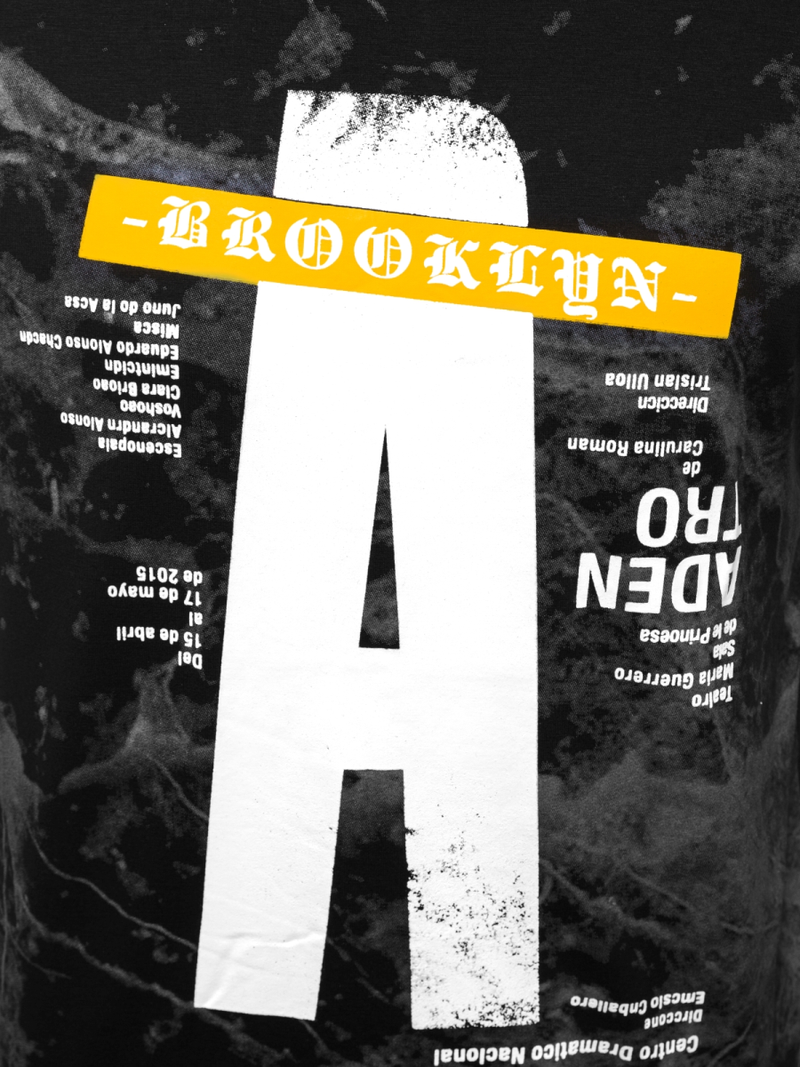 Camiseta de hombre negra OZONEE JS/SS10921Z