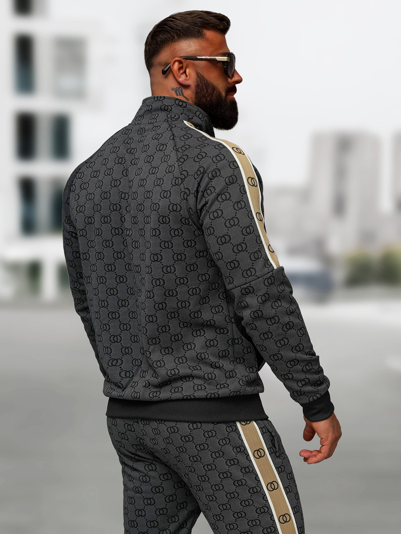 Chándal de hombre negro OZONEE O/FF5110AB