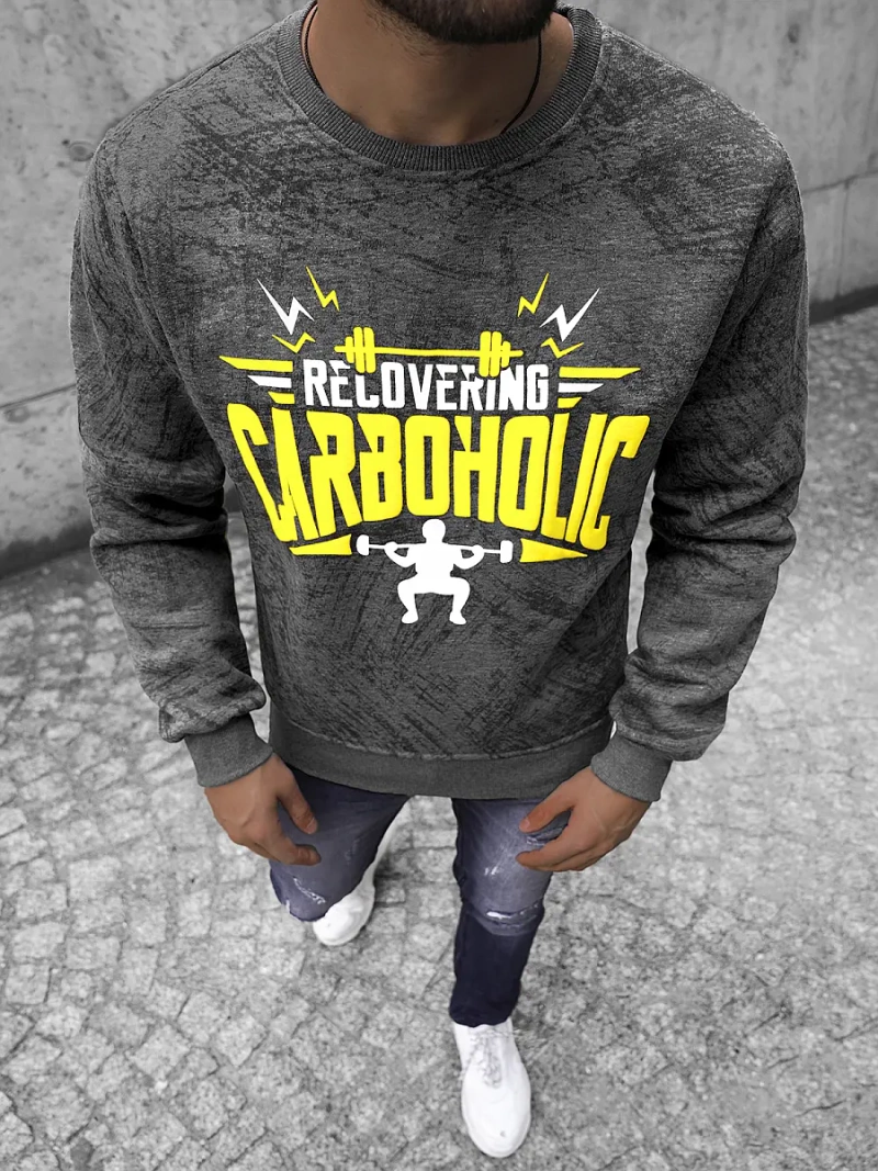 Sudadera de hombre grafito OZONEE JS/Y10089