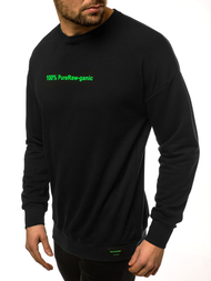 Sudadera de hombre negra OZONEE MACH/3149