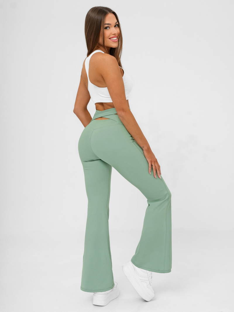 Leggings para mujer con piernas anchas menta OZONEE JS/17K587/127