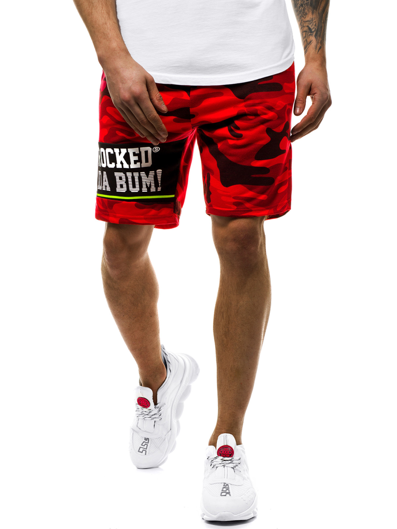 Pantalón corto de hombre rojo JS/KK300161