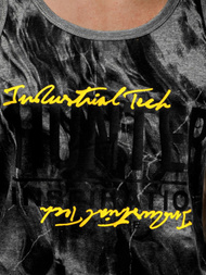 Camiseta sin mangas de hombre grafito OZONEE JS/SS11033