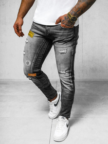 Vaqueros de hombre negras OZONEE NB/MP0047NZ