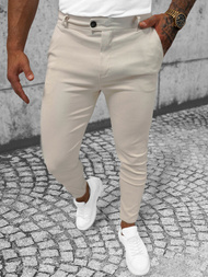 Pantalón chino de hombre beige OZONEE O/P4049