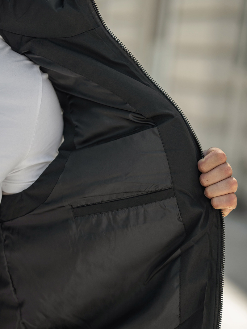 Chaleco de hombre negra OZONEE JS/32M1780/392