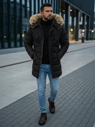 Chaqueta de hombre negra OZONEE JS/5M3122/392Z