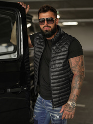Chaleco de hombre negra OZONEE JS/16M9333/392BZ