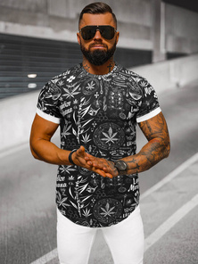 Camiseta de hombre negras OZONEE O/P1347