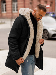 Chaqueta de invierno de hombre negra OZONEE JS/22M316/392Z