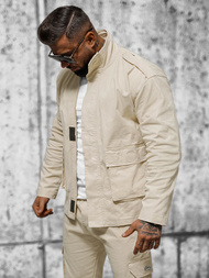 Chaqueta de hombre beige OZONEE O/G3035