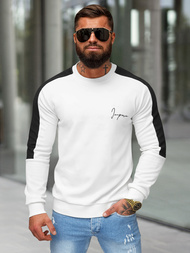 Sudadera de hombre blanca OZONEE O/P2033Z