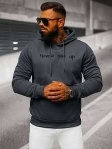 Sudadera de hombre grafito OZONEE JS/27B6512/5