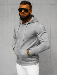 Sudadera de hombre gris OZONEE JS/2008Z