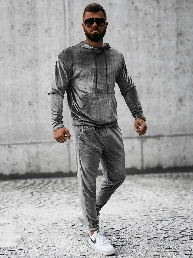 Chándal de hombre gris OZONEE O/D7517